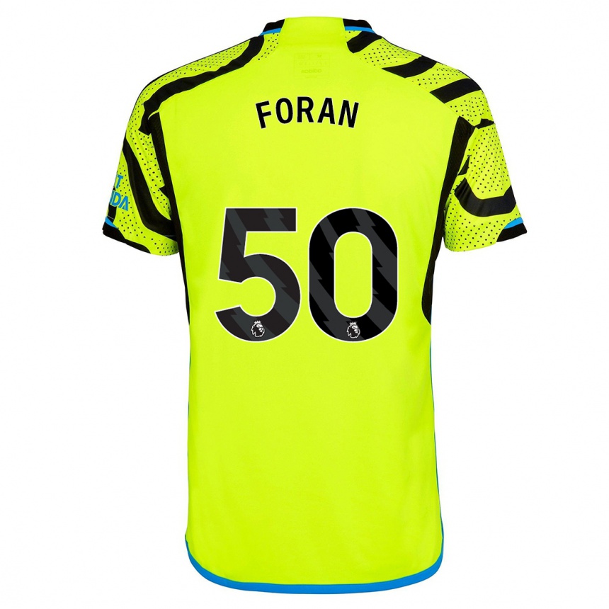 Kinder Fußball Taylor Foran #50 Gelb Auswärtstrikot Trikot 2023/24 T-Shirt Luxemburg