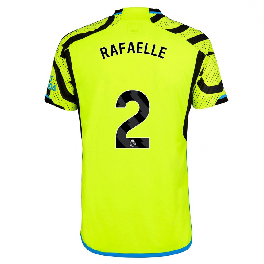 Kinder Fußball Rafaelle Souza #2 Gelb Auswärtstrikot Trikot 2023/24 T-Shirt Luxemburg