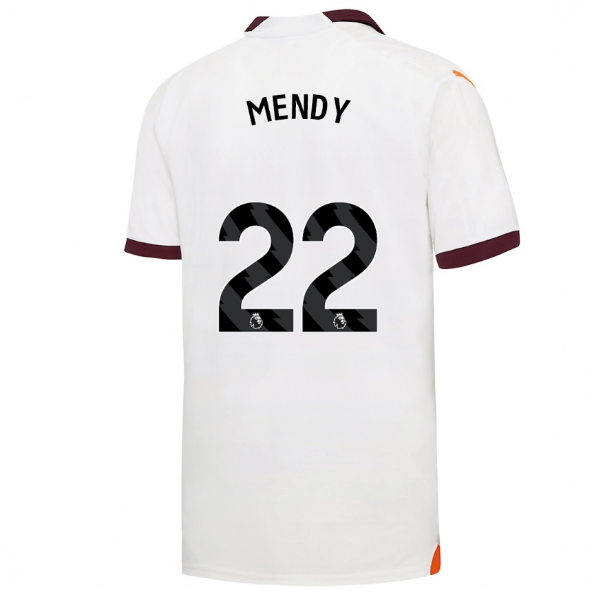 Kinder Fußball Benjamin Mendy #22 Weiß Auswärtstrikot Trikot 2023/24 T-Shirt Luxemburg