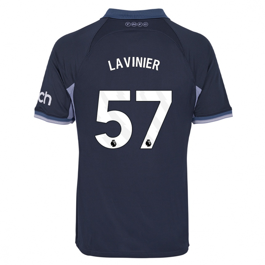 Kinder Fußball Marcel Lavinier #57 Dunkelblau Auswärtstrikot Trikot 2023/24 T-Shirt Luxemburg