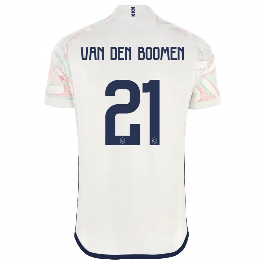 Kinder Fußball Branco Van Den Boomen #21 Weiß Auswärtstrikot Trikot 2023/24 T-Shirt Luxemburg