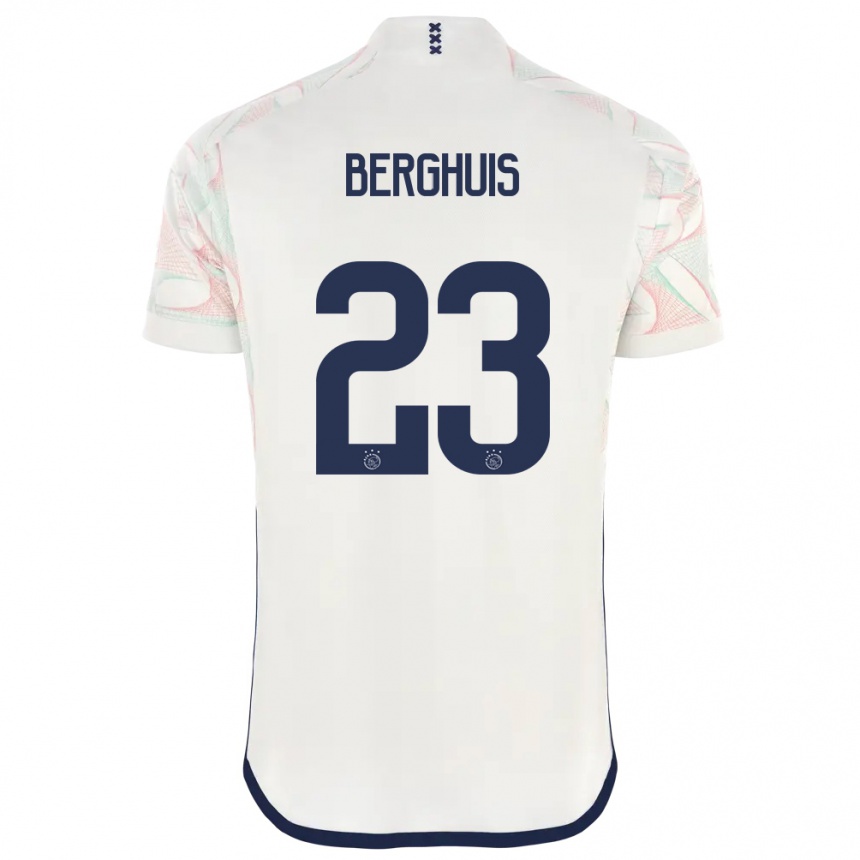 Kinder Fußball Steven Berghuis #23 Weiß Auswärtstrikot Trikot 2023/24 T-Shirt Luxemburg