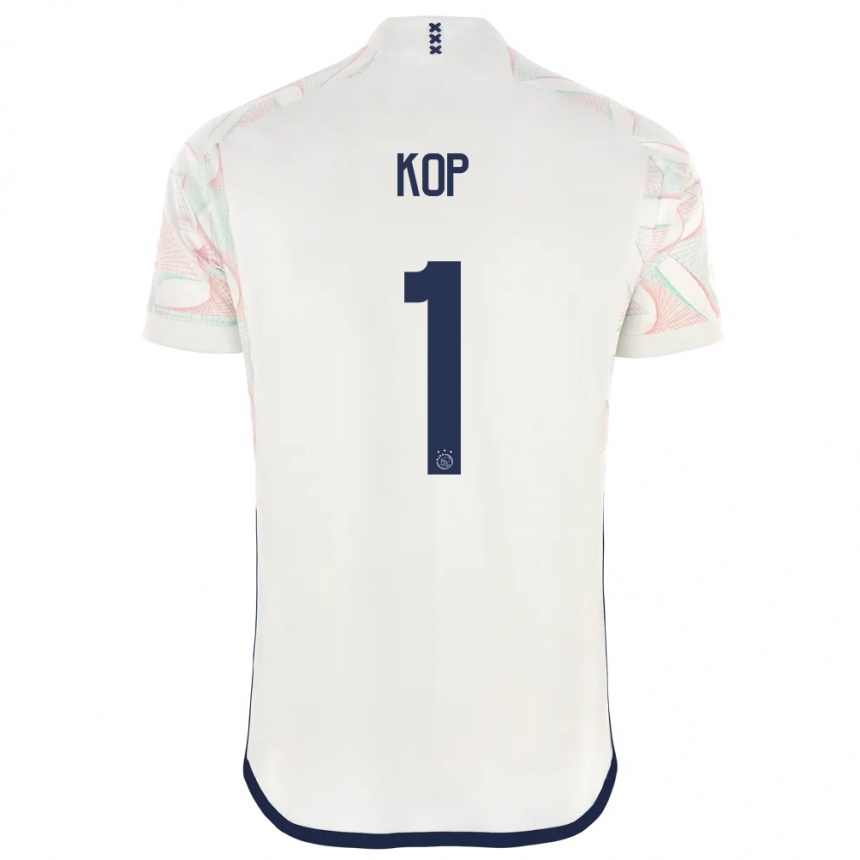 Kinder Fußball Lize Kop #1 Weiß Auswärtstrikot Trikot 2023/24 T-Shirt Luxemburg