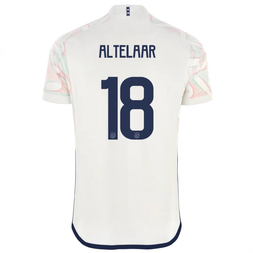 Kinder Fußball Jamie Altelaar #18 Weiß Auswärtstrikot Trikot 2023/24 T-Shirt Luxemburg