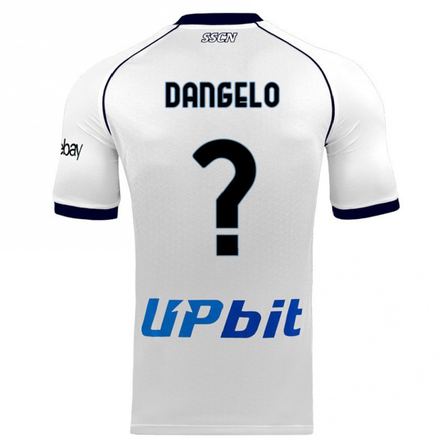 Kinder Fußball Raffaele Dangelo #0 Weiß Auswärtstrikot Trikot 2023/24 T-Shirt Luxemburg