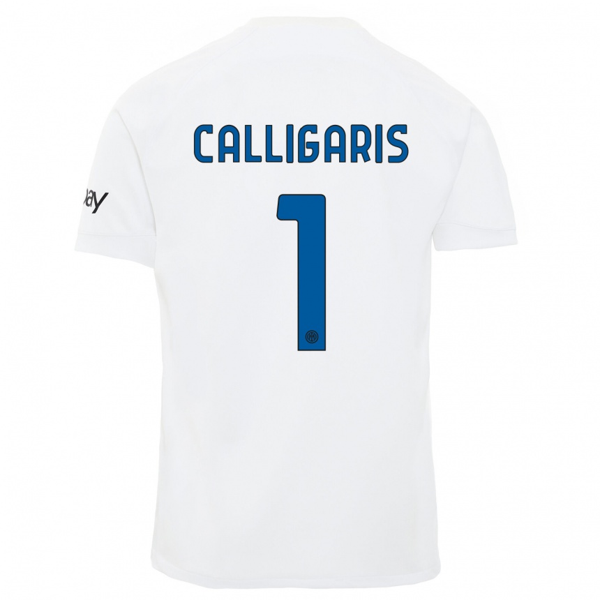 Kinder Fußball Alessandro Calligaris #1 Weiß Auswärtstrikot Trikot 2023/24 T-Shirt Luxemburg