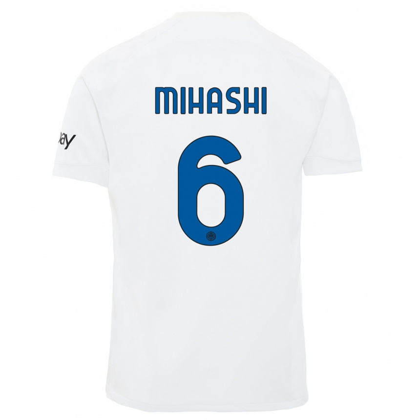 Kinder Fußball Mana Mihashi #6 Weiß Auswärtstrikot Trikot 2023/24 T-Shirt Luxemburg