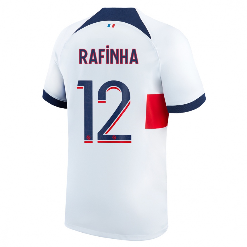 Kinder Fußball Rafinha #12 Weiß Auswärtstrikot Trikot 2023/24 T-Shirt Luxemburg