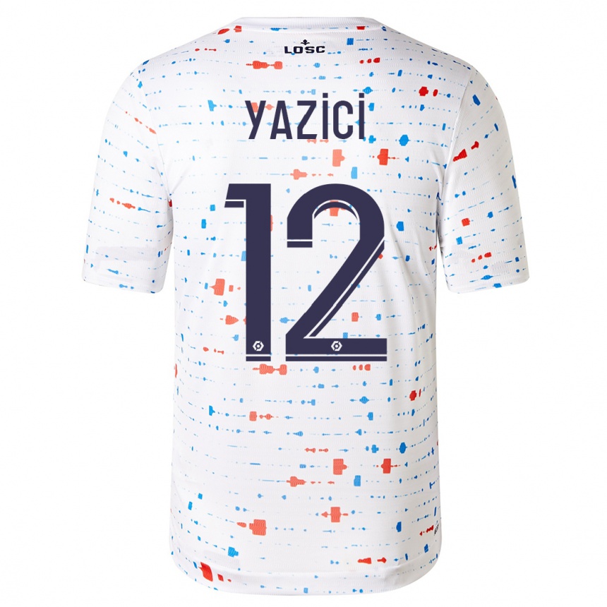 Kinder Fußball Yusuf Yazici #12 Weiß Auswärtstrikot Trikot 2023/24 T-Shirt Luxemburg