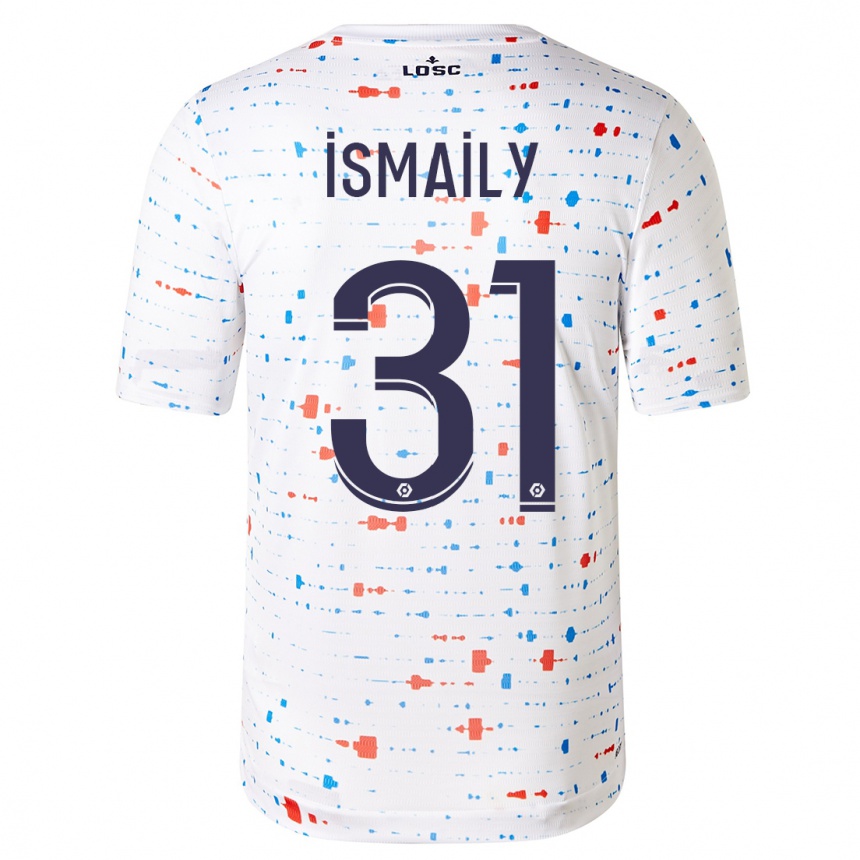 Kinder Fußball Ismaily #31 Weiß Auswärtstrikot Trikot 2023/24 T-Shirt Luxemburg