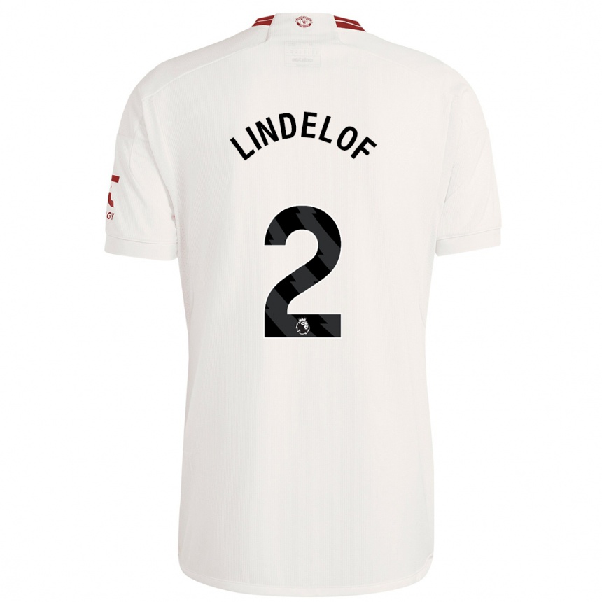 Kinder Fußball Victor Lindelof #2 Weiß Ausweichtrikot Trikot 2023/24 T-Shirt Luxemburg