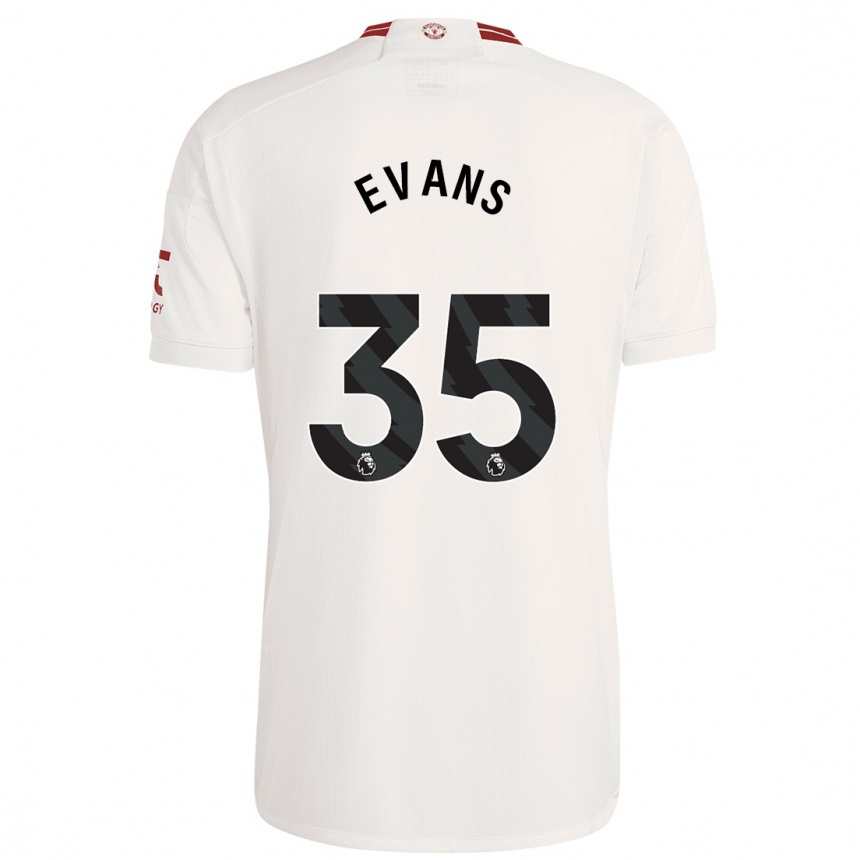 Kinder Fußball Jonny Evans #35 Weiß Ausweichtrikot Trikot 2023/24 T-Shirt Luxemburg