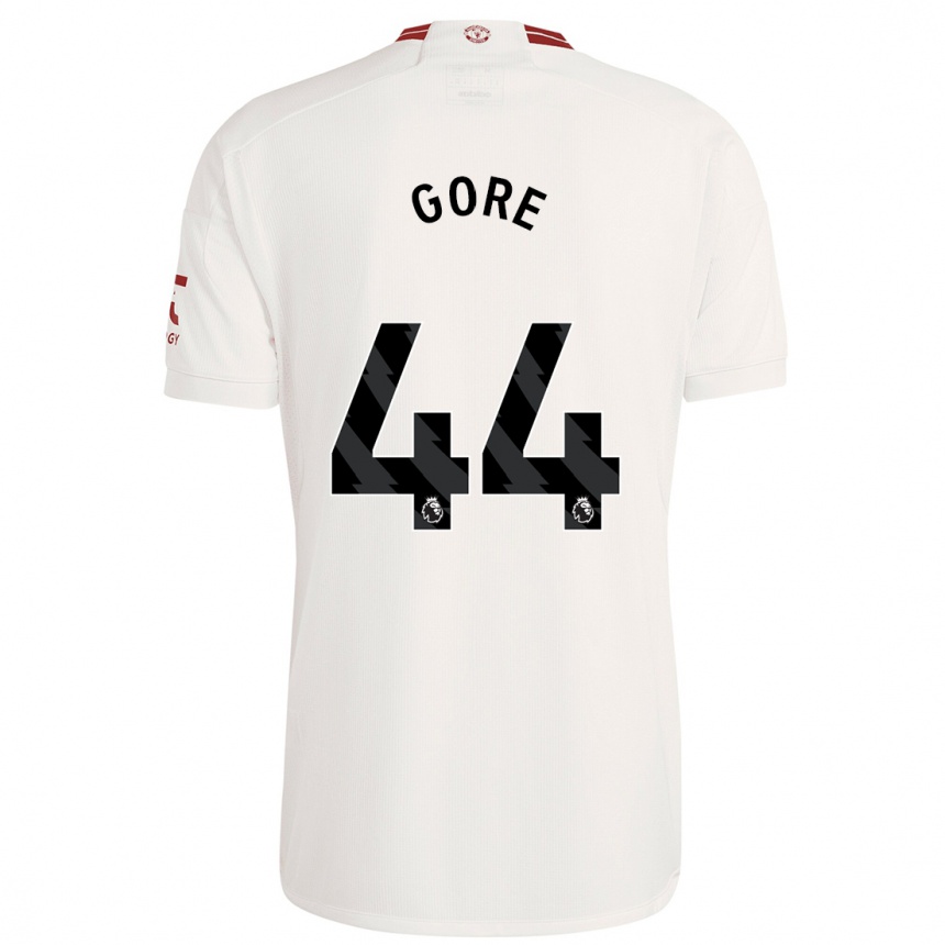 Kinder Fußball Daniel Gore #44 Weiß Ausweichtrikot Trikot 2023/24 T-Shirt Luxemburg