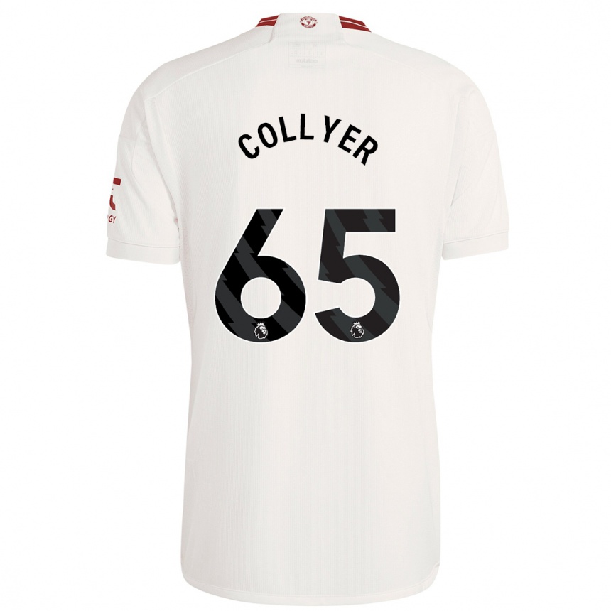 Kinder Fußball Toby Collyer #65 Weiß Ausweichtrikot Trikot 2023/24 T-Shirt Luxemburg