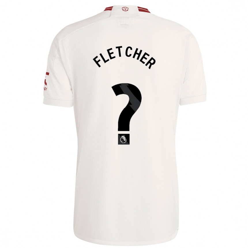 Kinder Fußball Jack Fletcher #0 Weiß Ausweichtrikot Trikot 2023/24 T-Shirt Luxemburg