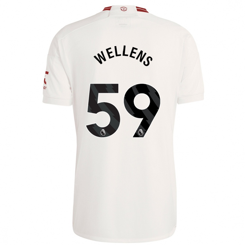 Kinder Fußball Charlie Wellens #59 Weiß Ausweichtrikot Trikot 2023/24 T-Shirt Luxemburg