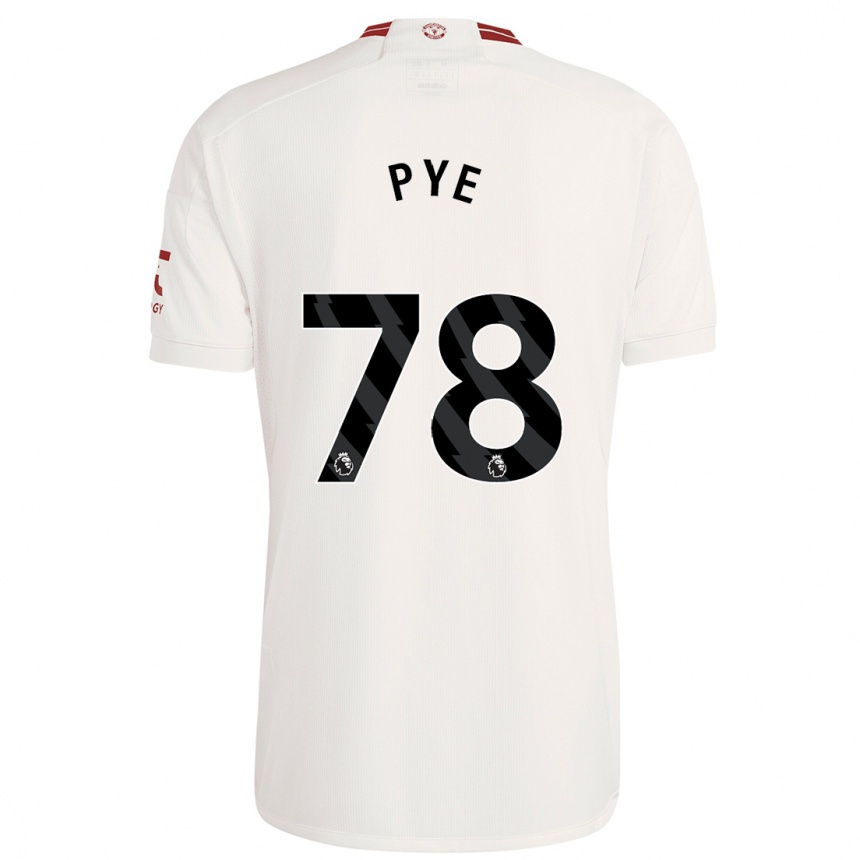 Kinder Fußball Logan Pye #78 Weiß Ausweichtrikot Trikot 2023/24 T-Shirt Luxemburg