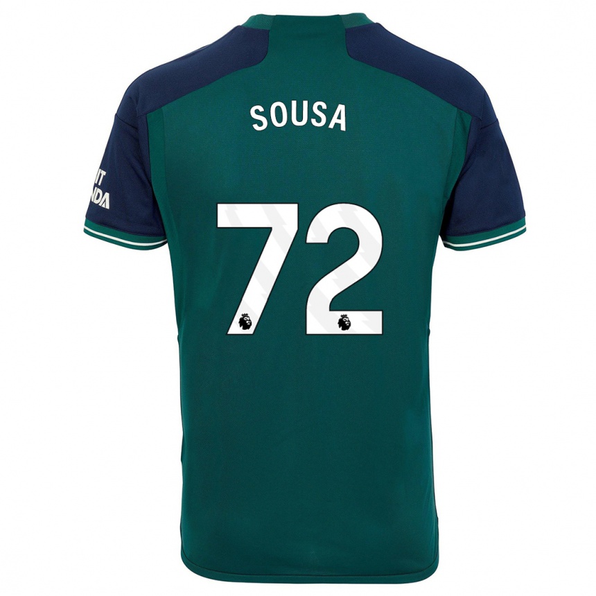 Kinder Fußball Lino Sousa #72 Grün Ausweichtrikot Trikot 2023/24 T-Shirt Luxemburg