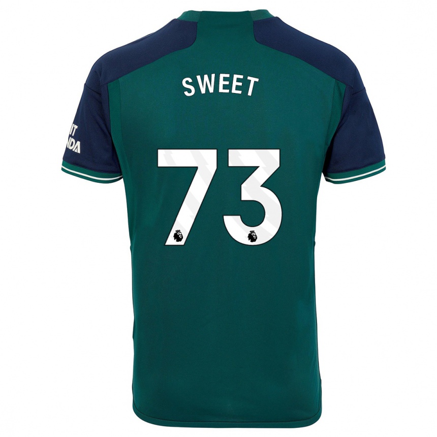 Kinder Fußball James Sweet #73 Grün Ausweichtrikot Trikot 2023/24 T-Shirt Luxemburg