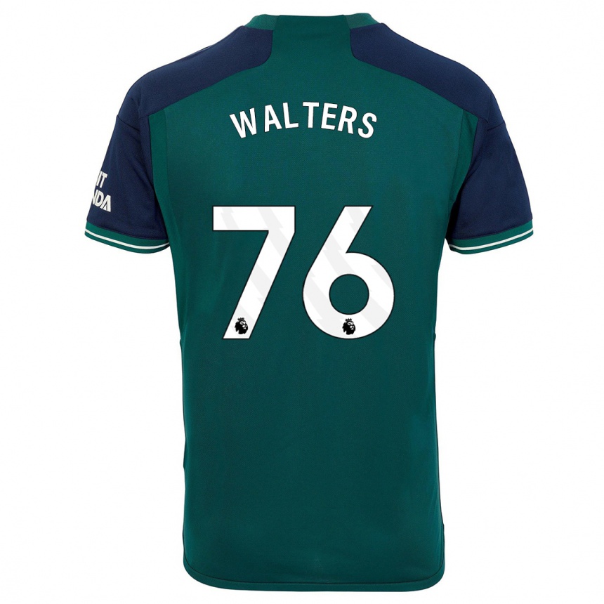 Kinder Fußball Reuell Walters #76 Grün Ausweichtrikot Trikot 2023/24 T-Shirt Luxemburg