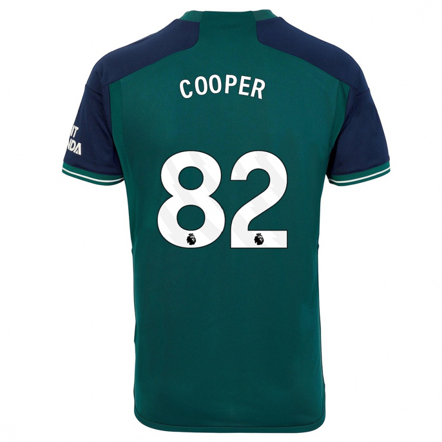 Kinder Fußball Noah Cooper #82 Grün Ausweichtrikot Trikot 2023/24 T-Shirt Luxemburg