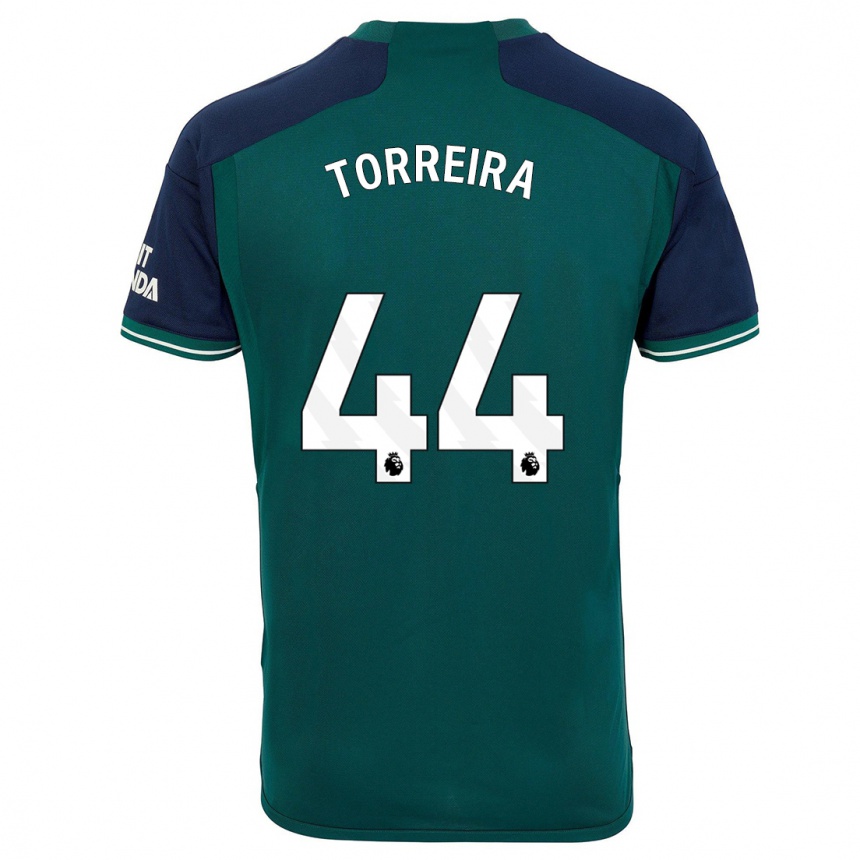 Kinder Fußball Lucas Torreira #44 Grün Ausweichtrikot Trikot 2023/24 T-Shirt Luxemburg