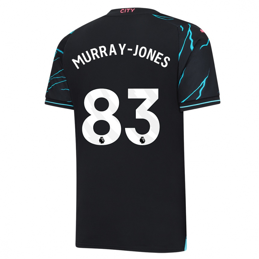 Kinder Fußball George Murray-Jones #83 Dunkelblau Ausweichtrikot Trikot 2023/24 T-Shirt Luxemburg