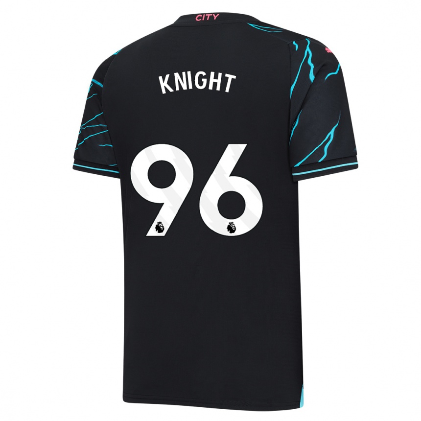 Kinder Fußball Ben Knight #96 Dunkelblau Ausweichtrikot Trikot 2023/24 T-Shirt Luxemburg