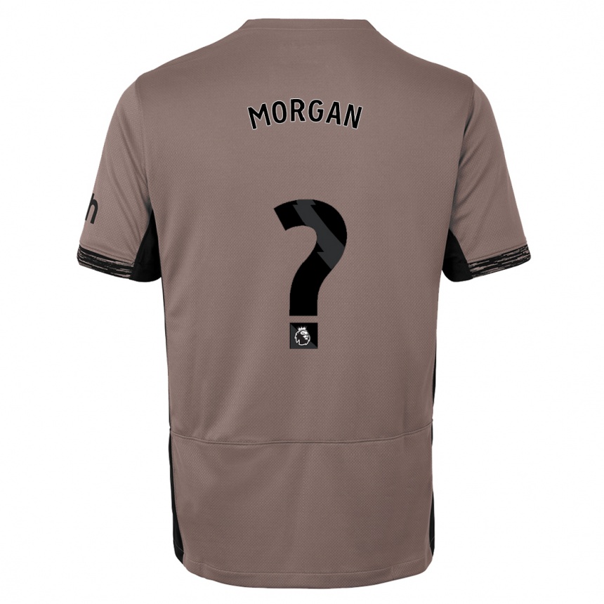 Kinder Fußball Kieran Morgan #0 Dunkelbeige Ausweichtrikot Trikot 2023/24 T-Shirt Luxemburg