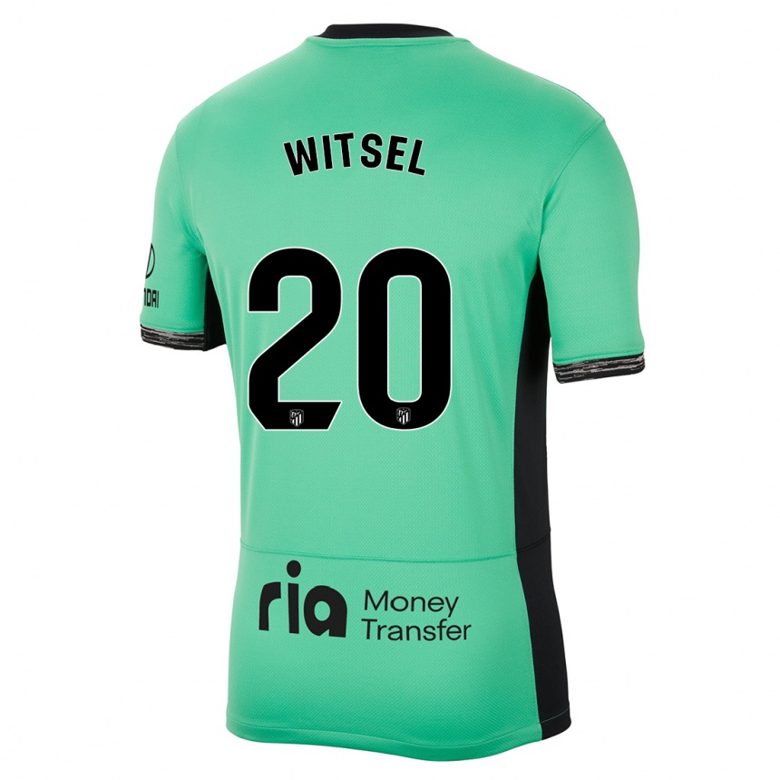 Kinder Fußball Axel Witsel #20 Frühlingsgrün Ausweichtrikot Trikot 2023/24 T-Shirt Luxemburg