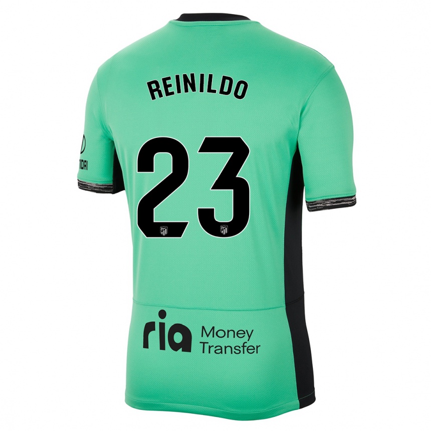 Kinder Fußball Reinildo Mandava #23 Frühlingsgrün Ausweichtrikot Trikot 2023/24 T-Shirt Luxemburg