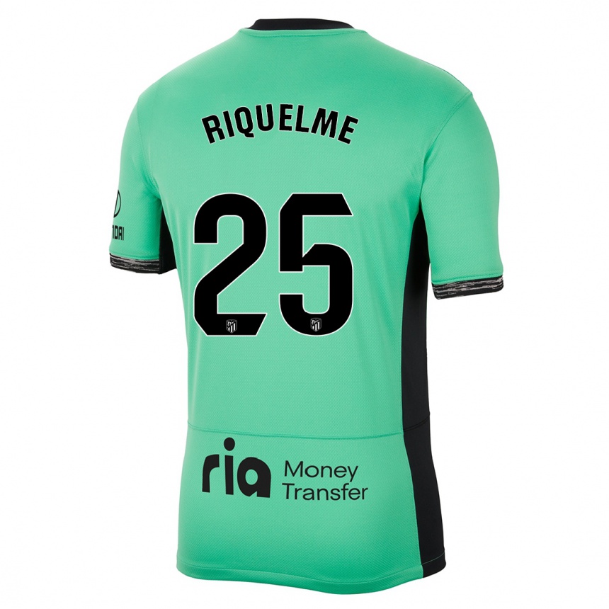 Kinder Fußball Rodrigo Riquelme #25 Frühlingsgrün Ausweichtrikot Trikot 2023/24 T-Shirt Luxemburg