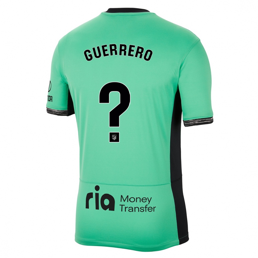 Kinder Fußball Sergio Guerrero #0 Frühlingsgrün Ausweichtrikot Trikot 2023/24 T-Shirt Luxemburg