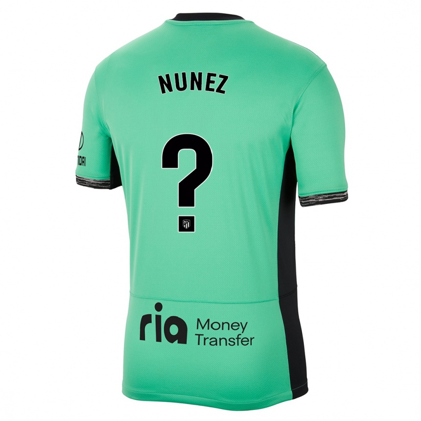 Kinder Fußball Rafael Nunez #0 Frühlingsgrün Ausweichtrikot Trikot 2023/24 T-Shirt Luxemburg