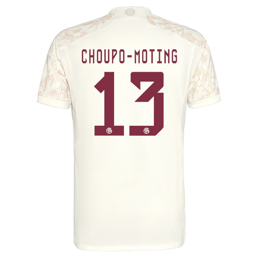 Kinder Fußball Eric Maxim Choupo-Moting #13 Cremefarben Ausweichtrikot Trikot 2023/24 T-Shirt Luxemburg