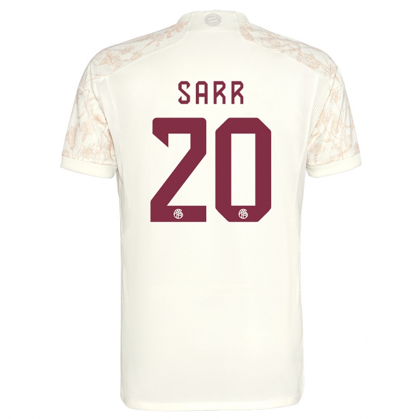 Kinder Fußball Bouna Sarr #20 Cremefarben Ausweichtrikot Trikot 2023/24 T-Shirt Luxemburg