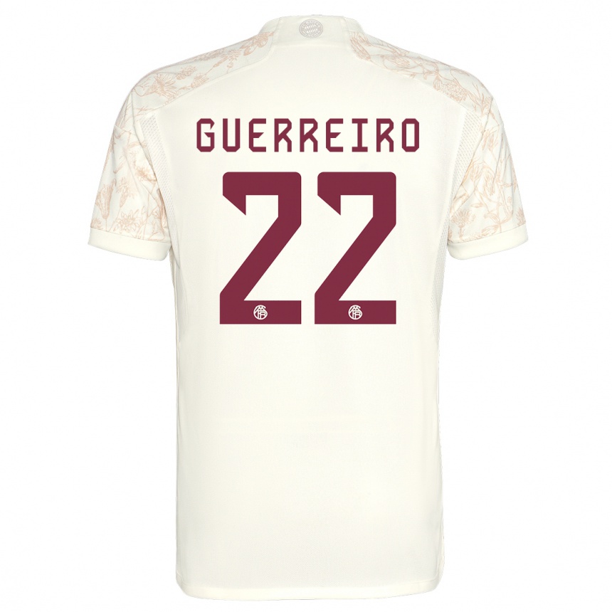 Kinder Fußball Raphaël Guerreiro #22 Cremefarben Ausweichtrikot Trikot 2023/24 T-Shirt Luxemburg