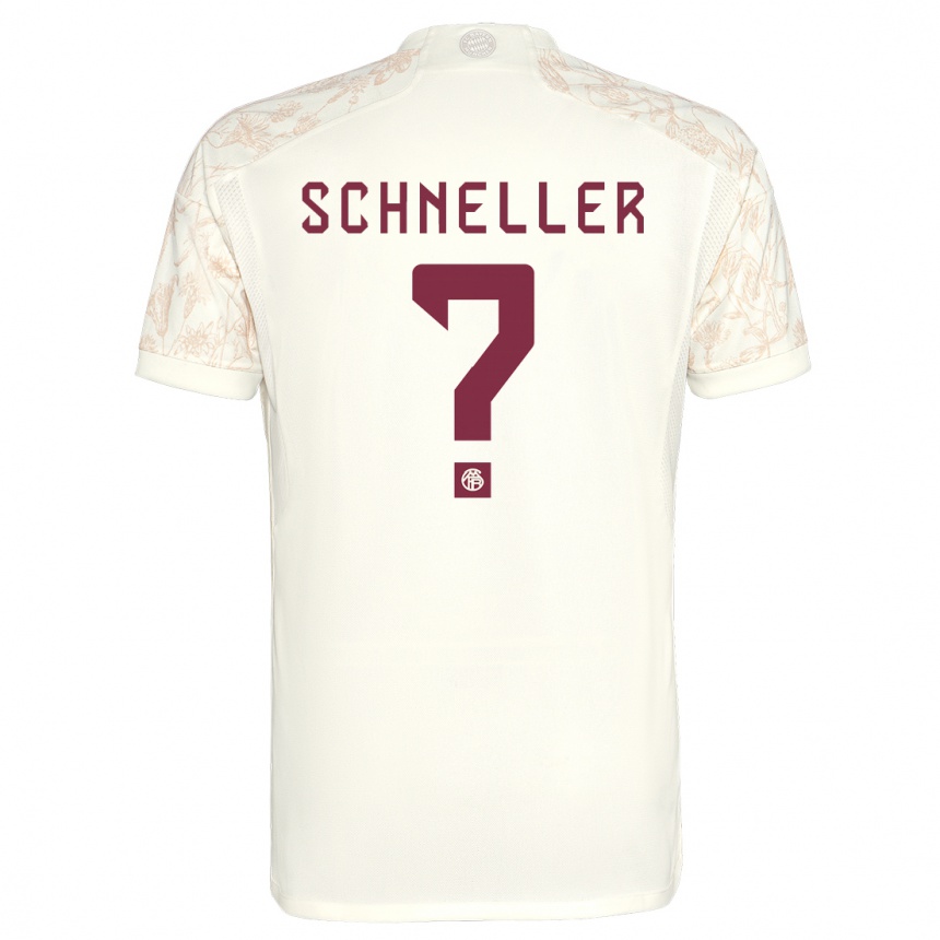 Kinder Fußball Lukas Schneller #0 Cremefarben Ausweichtrikot Trikot 2023/24 T-Shirt Luxemburg