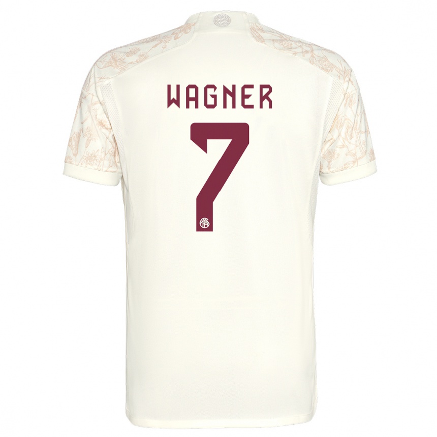 Kinder Fußball Maximilian Wagner #7 Cremefarben Ausweichtrikot Trikot 2023/24 T-Shirt Luxemburg