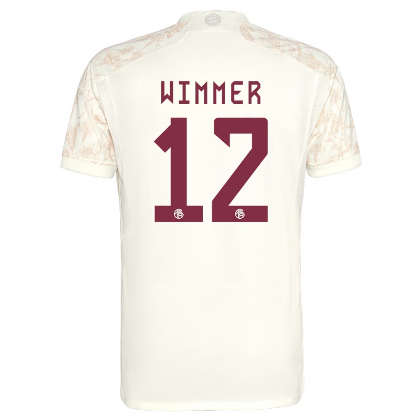 Kinder Fußball Benedikt Wimmer #12 Cremefarben Ausweichtrikot Trikot 2023/24 T-Shirt Luxemburg