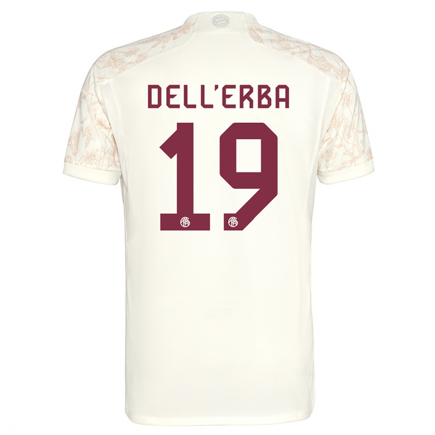 Kinder Fußball Davide Dell'erba #19 Cremefarben Ausweichtrikot Trikot 2023/24 T-Shirt Luxemburg