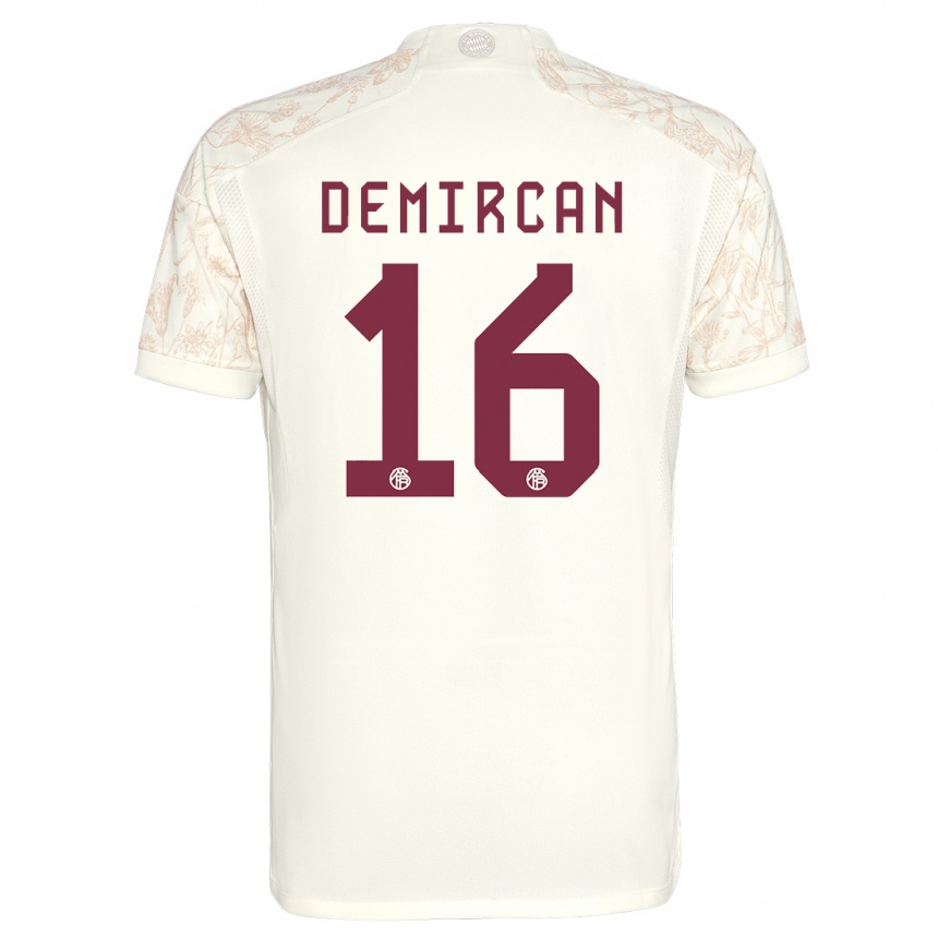 Kinder Fußball Emirhan Demircan #16 Cremefarben Ausweichtrikot Trikot 2023/24 T-Shirt Luxemburg