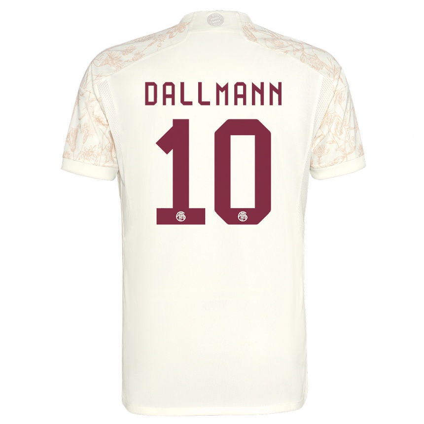 Kinder Fußball Linda Dallmann #10 Cremefarben Ausweichtrikot Trikot 2023/24 T-Shirt Luxemburg