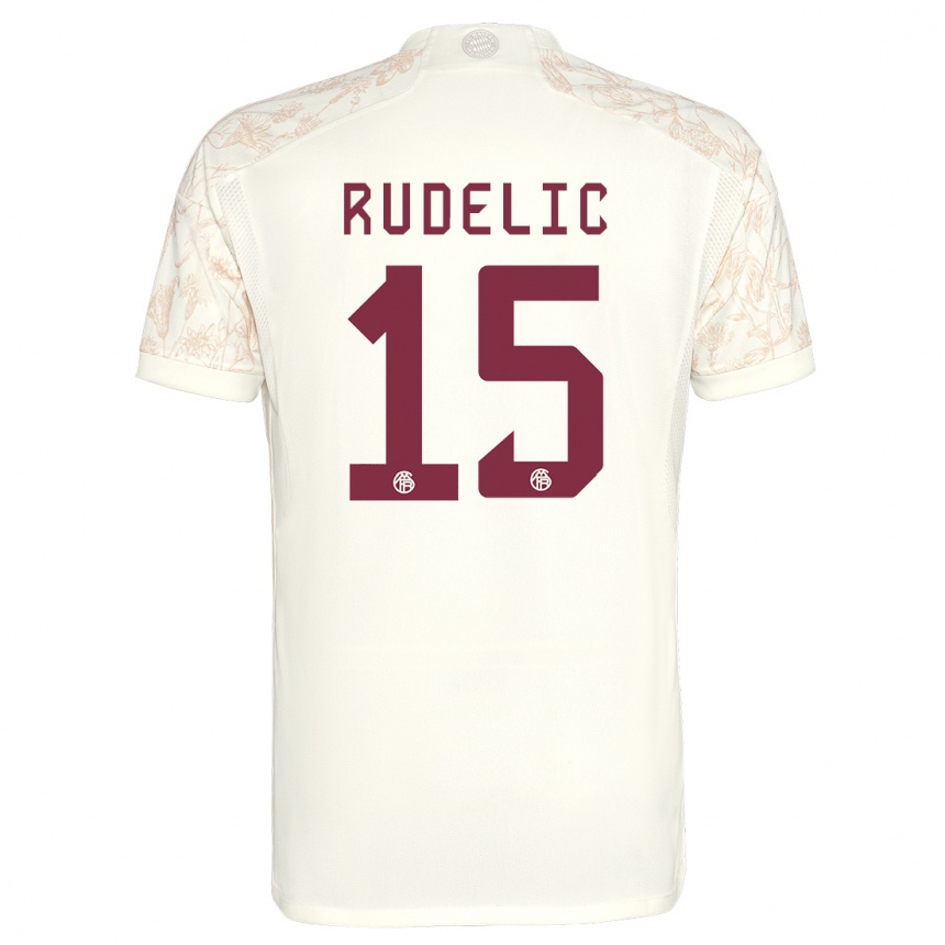 Kinder Fußball Ivana Rudelic #15 Cremefarben Ausweichtrikot Trikot 2023/24 T-Shirt Luxemburg