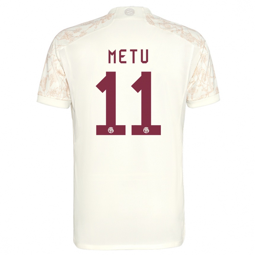 Kinder Fußball Emilian Metu #11 Cremefarben Ausweichtrikot Trikot 2023/24 T-Shirt Luxemburg