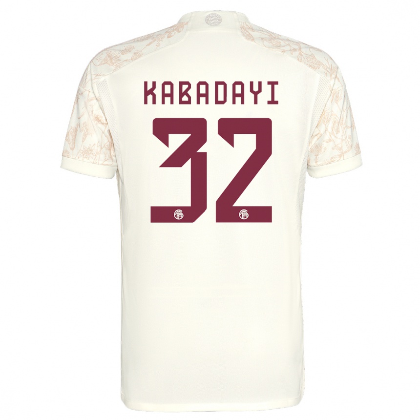 Kinder Fußball Yusuf Kabadayi #32 Cremefarben Ausweichtrikot Trikot 2023/24 T-Shirt Luxemburg