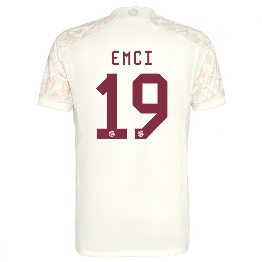 Kinder Fußball Ben Emci #19 Cremefarben Ausweichtrikot Trikot 2023/24 T-Shirt Luxemburg