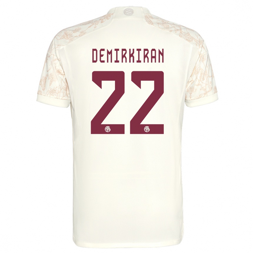 Kinder Fußball Ediz Demirkiran #22 Cremefarben Ausweichtrikot Trikot 2023/24 T-Shirt Luxemburg