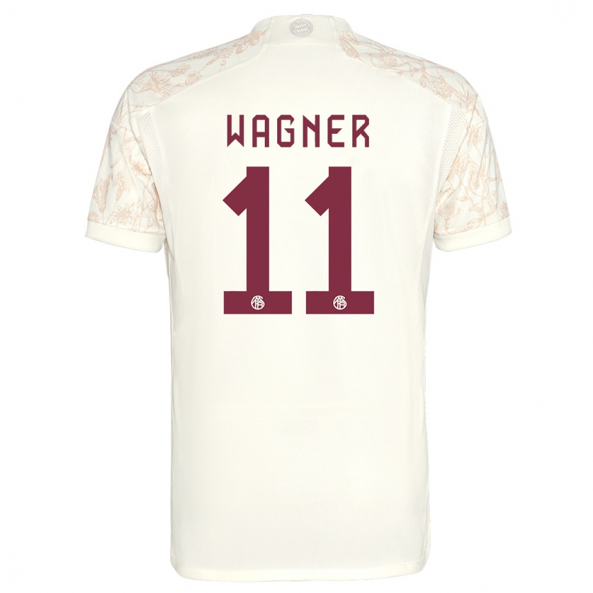 Kinder Fußball Ricardo Wagner #11 Cremefarben Ausweichtrikot Trikot 2023/24 T-Shirt Luxemburg