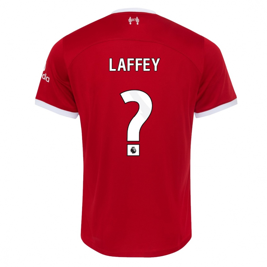Herren Fußball Michael Laffey #0 Rot Heimtrikot Trikot 2023/24 T-Shirt Luxemburg